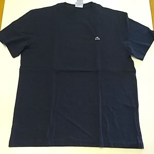 Lacoste men's Navy blue t-shirt 6 LG LIKE NeW